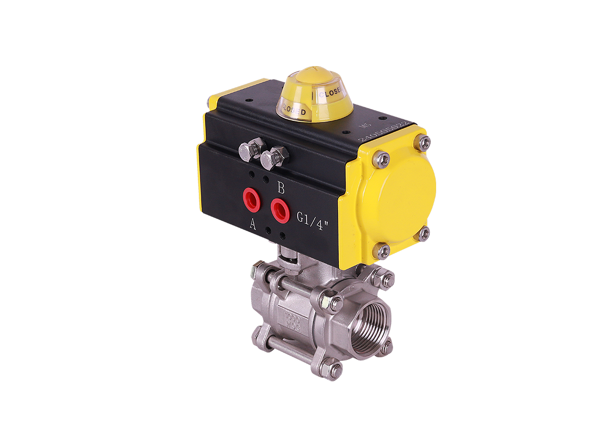 氣動不銹鋼球閥（內(nèi)牙螺紋）